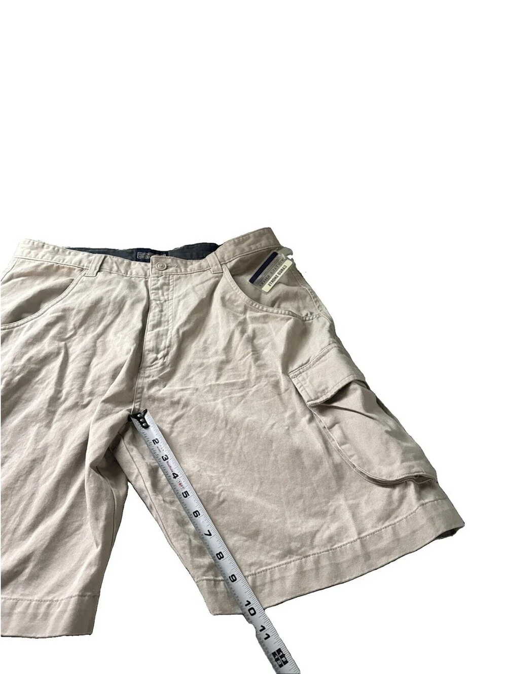 NWT Sonoma Goods For Life Mens Cargo Shorts Size 34 Tan Khaki Cotton Utility New
